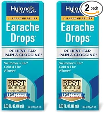Hyland's Earache Drops, Natural Relief of 2 & 0.33 Fl 2)