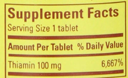 Nature Made Vitamin B1, 100 Count 6)