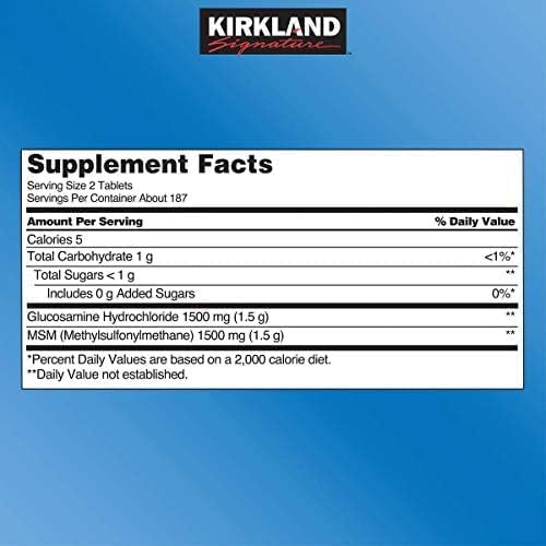 Kirkland Signature Glucosamine with MSM, 375