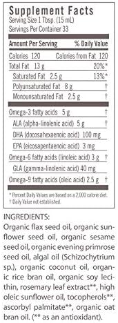 Flora Udo's Omega 3-6-9 Oil 17 Oz