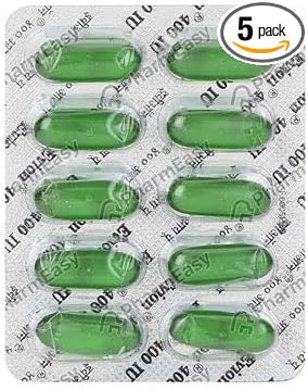100 Evion Vitamin E Capsules 400mg