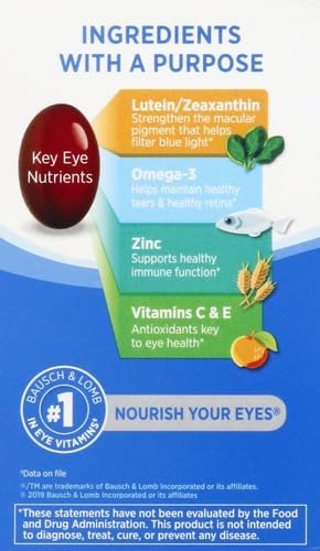 Ocuvite Eye Vitamin & Mineral Supplement, 3, Lutein, 90 Softgels