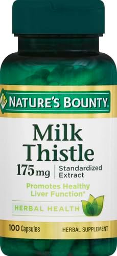 Nature's Bounty Milk Thistle, Herbal Health 175mg, 100 100 Softgels