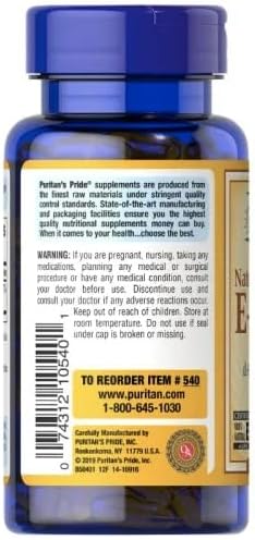 Puritan's Pride Vitamin E-400 iu Naturally Sourced-100 Count (540)