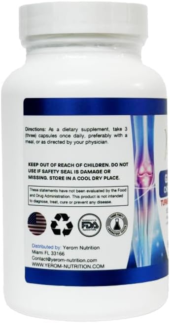 Glucosamine Chondroitin MSM Turmeric & Bromelain 90 Capsules