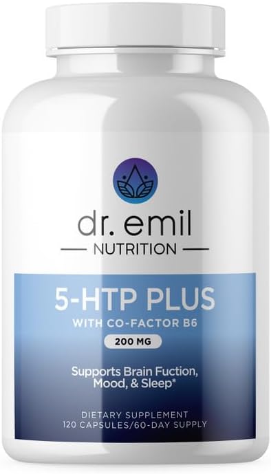 DR. EMIL NUTRITION 200 MG 5-HTP 5HTP Supplement B6-120 Vegan 60 Servings