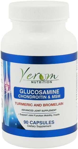 Glucosamine Chondroitin MSM Turmeric & Bromelain 90 Capsules