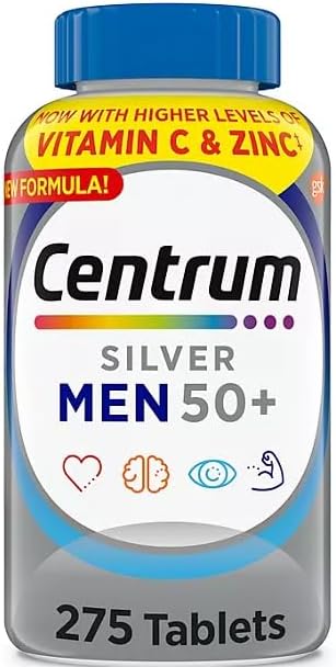 TH Centrum Silver Multivitamins for Men 50, Multimineral (275 ct.) (2 items)