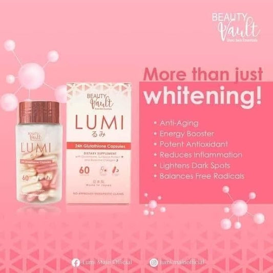 LUMI 24H Glutathione Capsules (60 Caps) 1 Box
