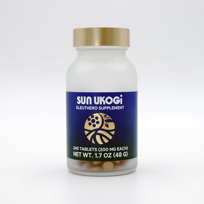 Sun Ukogi Eleuthero Supplement, 240 Tablets (200mg), 1.7oz 1.7oz