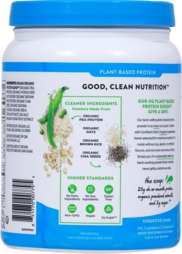 Orgain Organic Vegan Protein Powder + 20g Plant 1.05lb