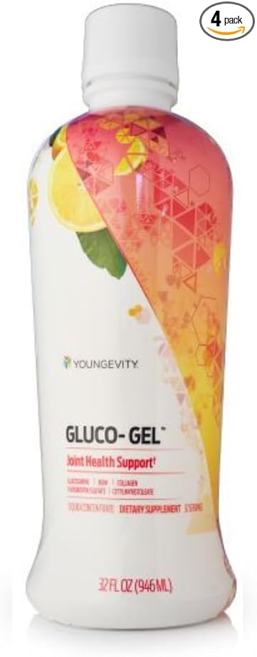 Youngevity Majestic Earth Liquid GLUCO-Gel - 32 FL OZ (Pack of 4)
