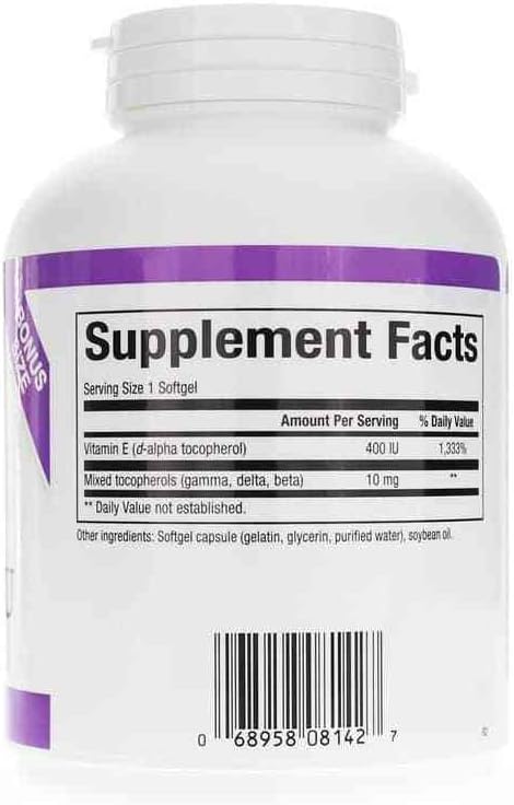 Natural Factors, Mixed Vitamin E 400 240 softgels (240 servings)