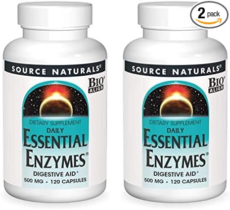 Source Naturals Essential Enzymes 500mg Bio-Aligned 120 Capsules 2)
