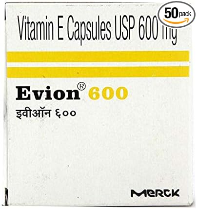 50 Evion 600mg Capsules Vitamin E 400mg,Control Hair