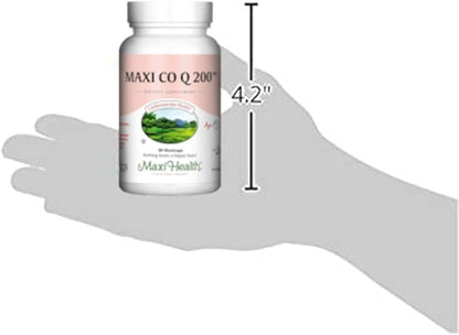 Maxi Health CO Q10 200mg Q10 Supplement 60 Capsules