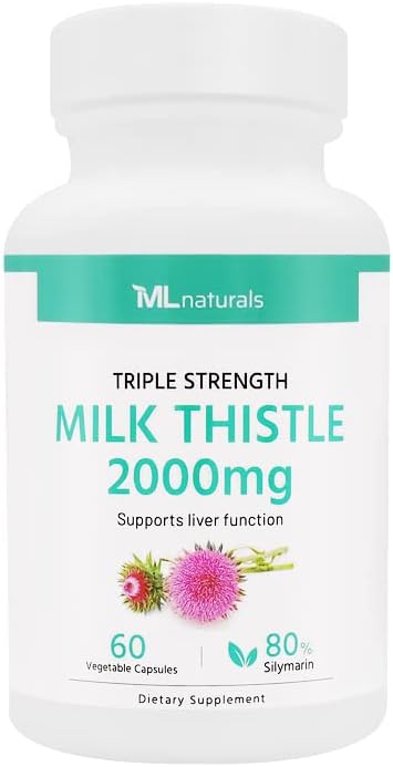 Triple Strength Milk Thistle 2000 mg 400 mg 60 Vegetable (2 Months