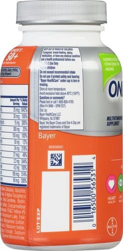 One A Day Women’s 50+ Multivitamins, 100 count