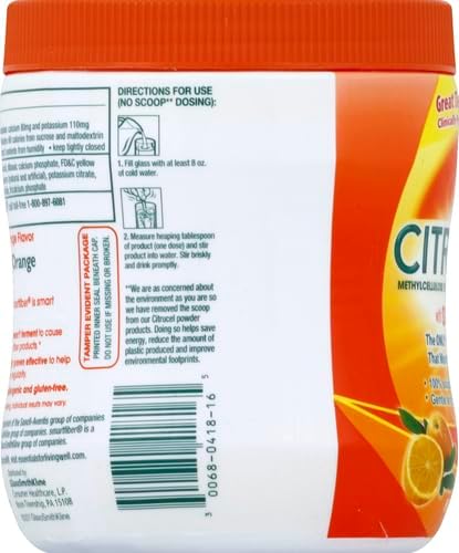 Citrucel Fiber Powder for Occasional Constipation 16 Ounces