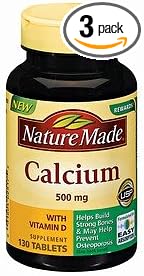 Nature Made Calcium, 500 mg, 130 Count 3)