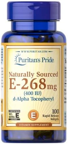 Puritan's Pride Vitamin E-400 iu Naturally Sourced-100 Count (540)