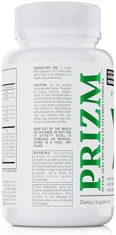 PRIZM Multivitamin for Men and Women 29 Vitamins 42 Fruits B6 B12-6 B12-6 Pack 360 caps