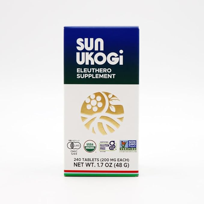 Sun Ukogi Eleuthero Supplement, 240 Tablets (200mg), 1.7oz 1.7oz