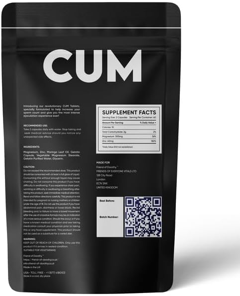 Improves Sperm Volume and Load – Semen Volume Supplement - 60 Capsules