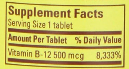 Nature Made Vitamin B-12 500 mcg 100 ea 2)