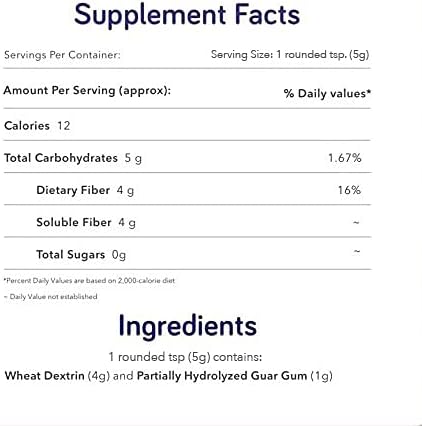 Natural Prebiotic Fiber Supplement Powder 5.3oz (30 (30 Servings)