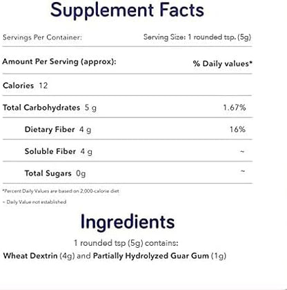 Natural Prebiotic Fiber Supplement Powder 5.3oz (30 (30 Servings)