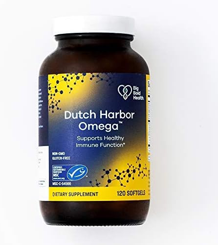 Dutch Harbor Omega 3 Fish Oil Supplement 120 Softgels, Omega-3 Fatty