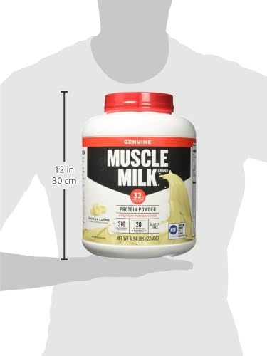 Muscle Milk Genuine Protein Powder, Banana 32g Protein, 5 Pound, 32 Servings