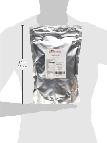 BulkSupplements.com Organic Pea Protein Powder - Vegan Protein Powder, Pea Protein Powder - Unflavored, Plant Based Protein - Gluten Free, 30g per Serving, 1kg (2.2 lbs) (Pack of 1)
