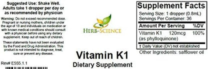 Vitamin K1 Drops K1 & 1 Fl 36 Servings