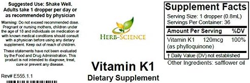 Vitamin K1 Drops K1 & 1 Fl 36 Servings