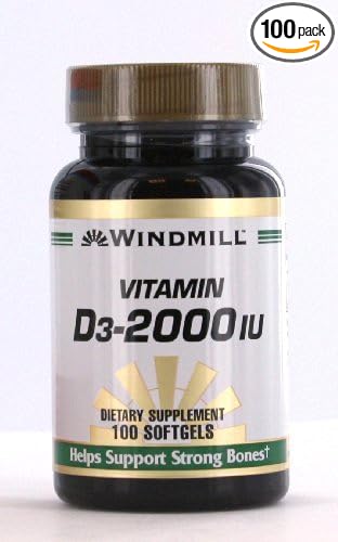 Windmill Vitamin D3-2000 Iu Softgels 100 Ea