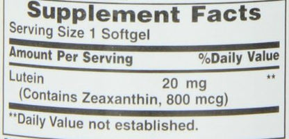 Nature's Bounty Lutein 20 mg 40 2)