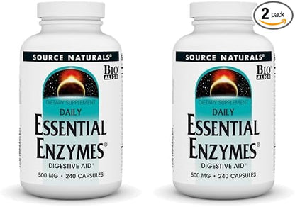 Source Naturals Essential Enzymes 500mg Bio-Aligned 240 Capsules 2)