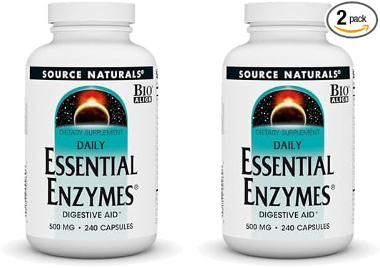 Source Naturals Essential Enzymes 500mg Bio-Aligned 240 Capsules 2)