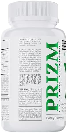 PRIZM Multivitamin for Men and Women 29 Vitamins 42 Fruits B6 B12-6 B12-6 Pack 360 caps