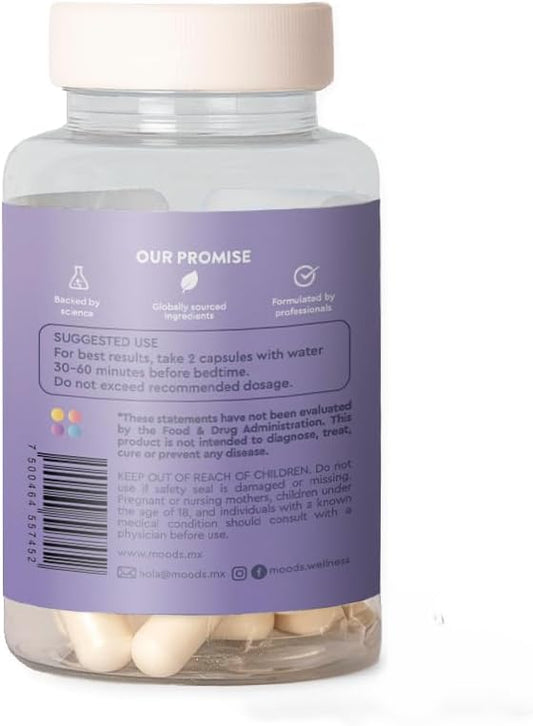 Moods | Peace Out | Natural 5-HTP, L-Theanine, 60 Vegan 30 days