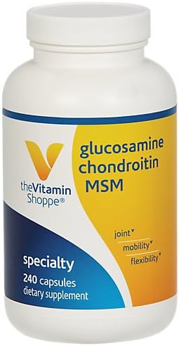 The Vitamin Shoppe Glucosamine, Chondroitin, MSM (240 Capsules)