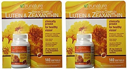 Trunature Vision Complex Lutein and Zeaxanthin 140 Count (2 Packs)