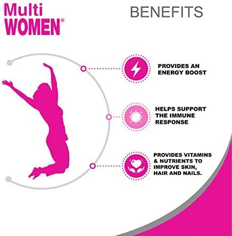 ALFA VITAMINS Multi Women Vitamins Dietary Supplement with Essential Vitamins & Minerals for Women - Amino Acids + Antioxidants - 100 Tablets
