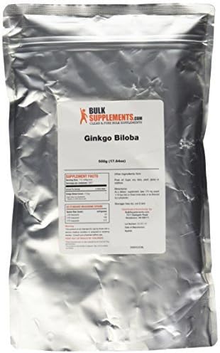 BulkSupplements.com Ginkgo Biloba Extract Powder 200mg per 500g (1.1 (1.1 lbs) 1)