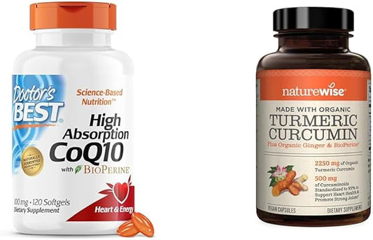 Doctor's BEST High Absorption CoQ10 2250mg 95% 95% Curcuminoids