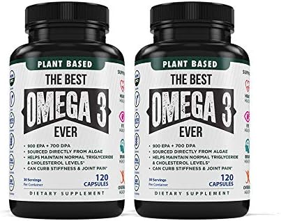 The Very Best Vegan Omega 3 Supplement 120 Capsules 2 Pack 3 Supplement