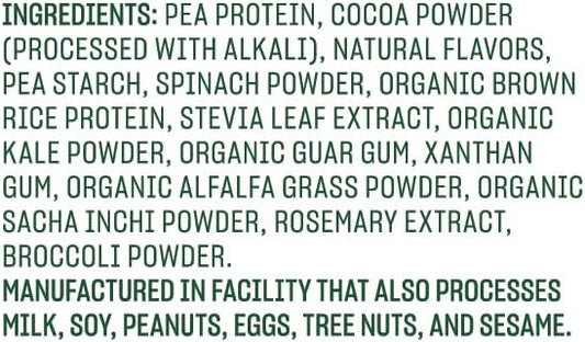 Vega Protein and Greens Protein Powder, Chocolate 20g Plant 1.2 lbs