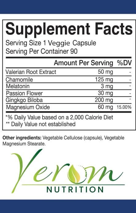 Sleep Aid - All-Natural Relaxation Support 90 Vegan